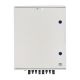 DCAC hermetic IP66 EMITER connection box with Dehn 1000V DC surge arrester type 2, 6 x PV string, 6 x MPPT // Dehn AC limiter type 2, 100A 3-Phase, FR 100A, phase signal + socket