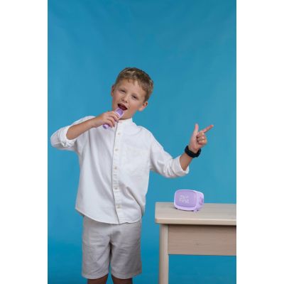 8. myFirst Voice 2 - karaoke set for kids - microphone and wireless speaker with sound modification effects (purple)