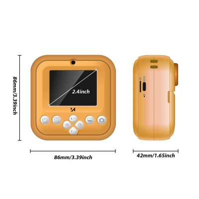 3. Wozinsky WDT-05 Thermal Printer Camera for Kids - Orange