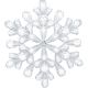 8. SNOWFLAKE HANGING DECORATION 12x12 CM PATTERN 3