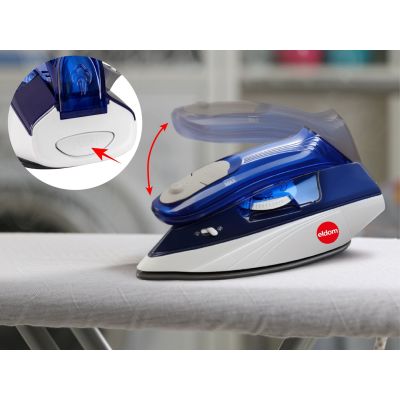 11. ELDOM DA50 900W BLUE TRAVEL IRON, DRY IRONING, WITH STEAM 15G/MIN, STEAM BOOST 70G/MIN