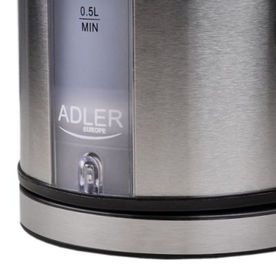 9. Adler AD 1216 electric kettle (2000W 1.8l; silver)