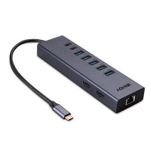 Lindy 43373 Docking Station Wired USB 3.2 Gen 2 (3.1 Gen 2) Type-C Gray