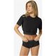 2. Women’s short-sleeve T-shirt SUPER.NATURAL W CROP TEE, black