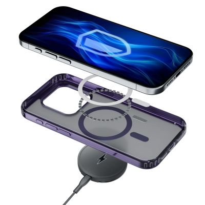 4. 3mk Frosty MagCase Purple Case for Apple iPhone 16 Pro Max - purple
