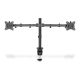 6. DIGITUS DOUBLE DESK MOUNT WITH CLAMP 2XLCD MAX. 32" MAX. LOAD 2X 8KG TILT AND SWIVEL BLACK DA-90400