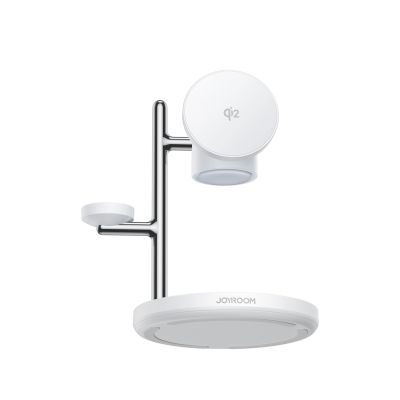 4. Joyroom JR-W23 Qi2 4-in-1 desktop charger with built-in inductive night light - white