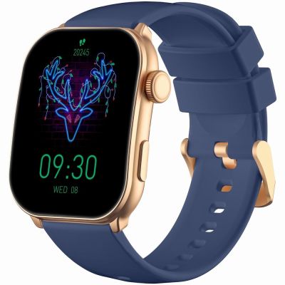 3. GRAVITY GT28-8 Women's Smartwatch Strap + Bracelet Rose Gold Navy Blue