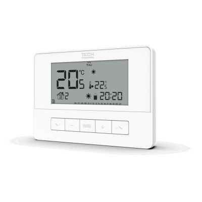 Wired room thermostat white T-4.1 Tech controllers