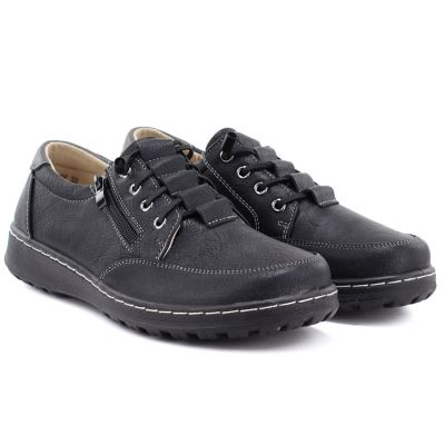 8. Women's comfortable black shoes Vinceza 87724