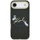 4. Karl Lagerfeld IML Choupettes Karl Script Logo MagSafe iPhone Air Case - Black