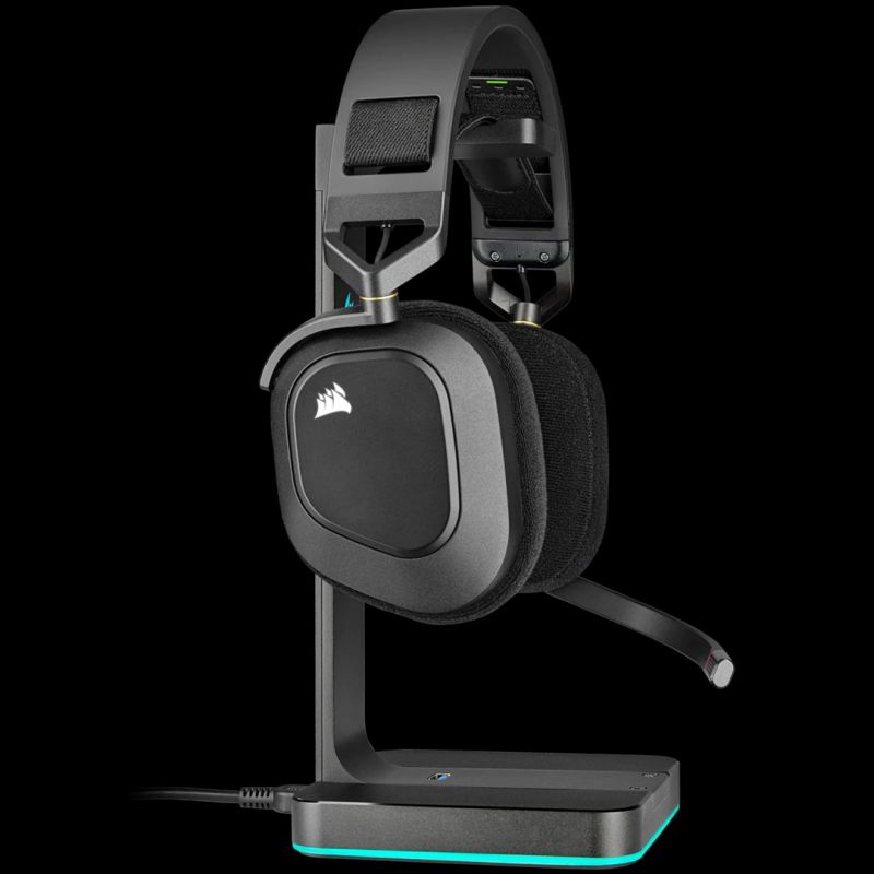 4. Corsair HS80 RGB Wireless Carbon headphones