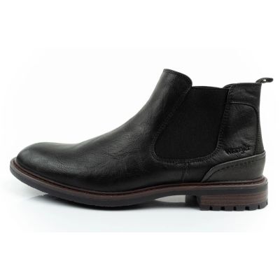 11. Wrangler Randy men's shoes Chelsea boots elegant fashionable slip-on black