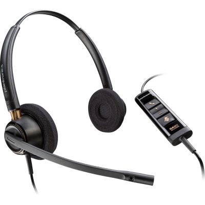 5. POLY EncorePro 525 Stereo Headset with Microsoft Teams Certification and USB-A Port