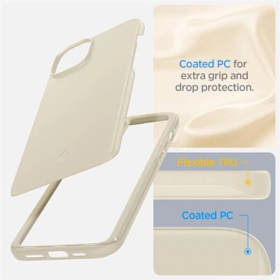 5. Spigen Thin Fit iPhone 15 Plus Case - Beige