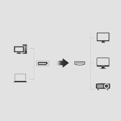 23. Ugreen unidirectional DisplayPort to HDMI Cable 4K 30Hz 32 AWG 1.5m Black (DP101 10239)