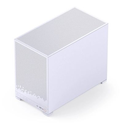 3. Jonsbo D32 STD PC Case, White, Mini Case, mATX, Tempered Glass – White