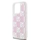 6. DKNY Liquid Glitter Multilogo iPhone 15 Pro Case - Pink