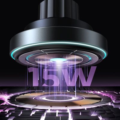 9. Joyroom Magnetic Car Holder Wireless Charger 15W for Air Vent Black (JR-ZS240 Pro)