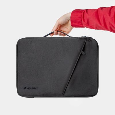6. Wozinsky WTNP-14B 13-14" Laptop Bag with Retractable Handle - Black