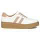 3. Women's leather suede platform shoes, white Filippo DP6776