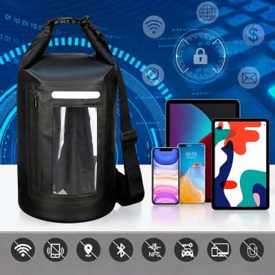 4. WNA-15L waterproof bag for a 15 l sup kayak with an RFID blocking divider - black