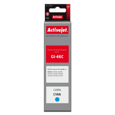 Activejet AC-G46C Ink Bottle (Canon GI-46C replacement; Supreme; 135 ml; blue)