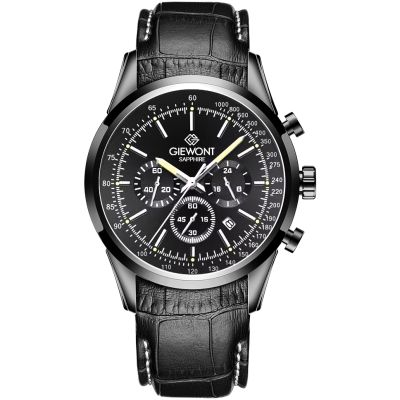 Men's Watch Giewont Chronograph Sapphire Black GW7650-A4