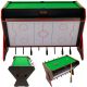 11. 3-in-1 ROTARY GAME TABLE BILLIARDS TABLE FOOTBALL AIR HOOK-UP 121x84.5x85.3CM BLACK