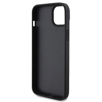7. Ferrari Twist Metal Logo case for iPhone 15 Plus - black