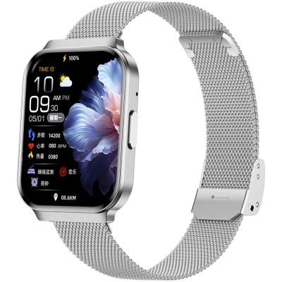 4. Smartwatch Gravity Silver Strap + Bracelet GT44-4