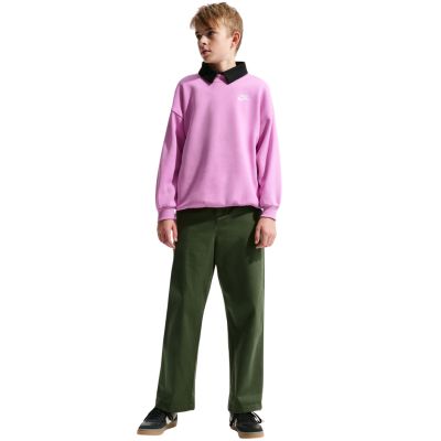 8. Nike Sportswear Club Fleece Kids' Sweatshirt Pink FD2923 503