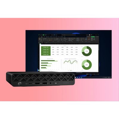 71. HP ProDesk 4 Mini G1i AI Intel Core Ultra 5 235T 16GB DDR5-SDRAM 512GB SSD Windows 11 Pro Mini PC AI PC Black