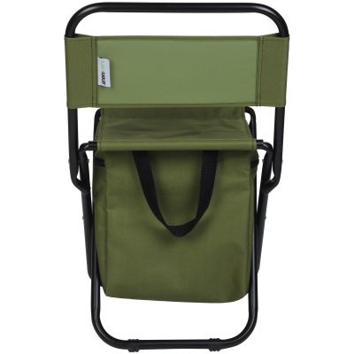 4. FISHING CAMPING FOLDING CHAIR GREEN WITH BAG UNDER THE SEAT 35x28x58CM