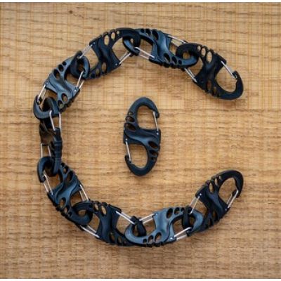 5. Mil-Tec S-Hook Carabiner Set – Black