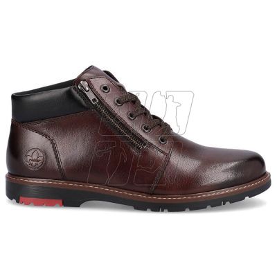 14. Comfortable leather boots insulated with wool Rieker M RKR625 brown