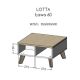 2. LOTTA 60 coffee table, white + sonoma oak