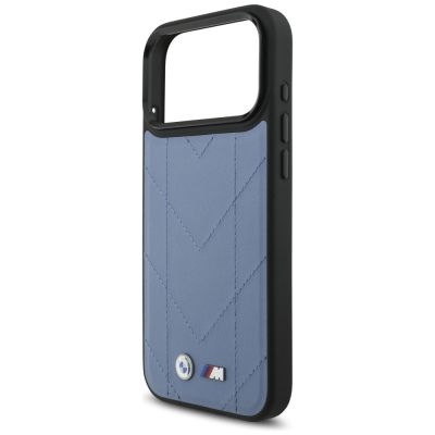6. BMW M Quilted Logo MagSafe Case for iPhone 17 Pro Max - Blue