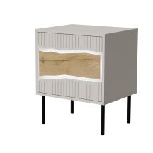 INSERTO bedside table 2 pcs 50x40x61.5 cashmere + LED