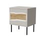 INSERTO bedside table 2 pcs 50x40x61.5 cashmere + LED