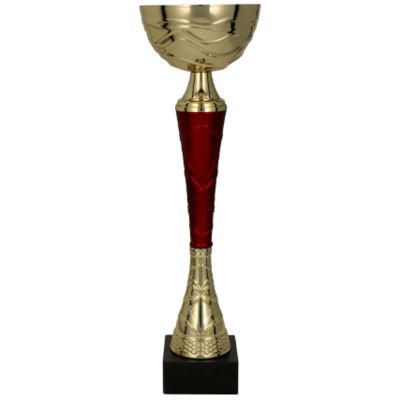 6. TUMA RD gold-burgundy metal cup