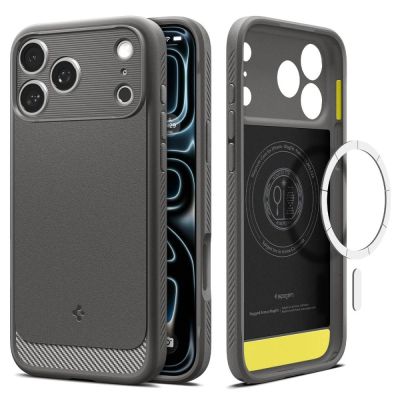 Spigen Rugged Armor MagSafe Case for iPhone 18 Pro Max / 17 Pro Max - Gray