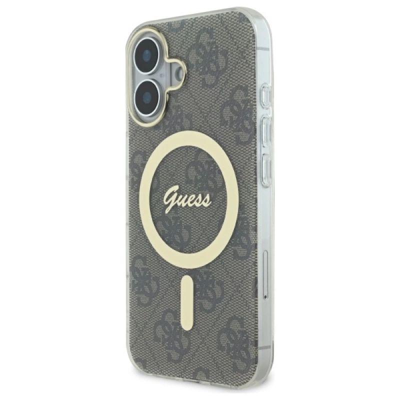 2. Guess IML 4G MagSafe Case for iPhone 16 Plus - Brown