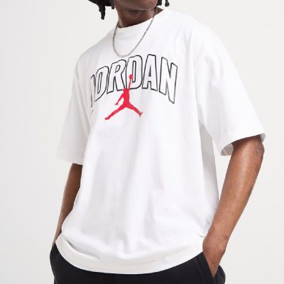 Men's Air Jordan Brooklyn Arch Logo T-shirt White - IB7347-100