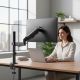 7. MACLEAN MONITOR MOUNT, GAS SPRING, 17"-32", 2-10KG, BLACK MC-135