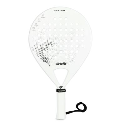 VIRTUFIT PADEL CONTROL RACKET - WHITE AND BLACK