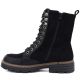 7. Women's suede ankle boots, black, M.Daszyński SA259-4
