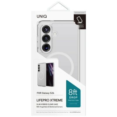 3. Uniq LifePro Xtreme Case for Samsung Galaxy S26 Magclick Charging - Transparent