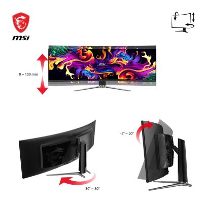 5. MSI MPG 491CQPDE QD-OLED Computer Monitor 124.5 cm (49") 5120 x 1440 px DQHD Black