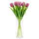 9. BOUQUET OF 7 LIGHT PURPLE TULIPS 31 CM LIFE-LIKE SPRING DECORATION
